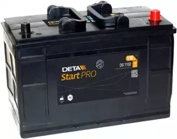 DG1102 DETA Стартерная аккумуляторная батарея DG1102 DETA Стартерная аккумуляторная батарея